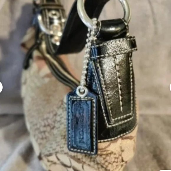 Vintage Coach Soho Jacquard Canvas Hobo Shoulder Bag C0871-F12315 brown - Picture 9 of 9